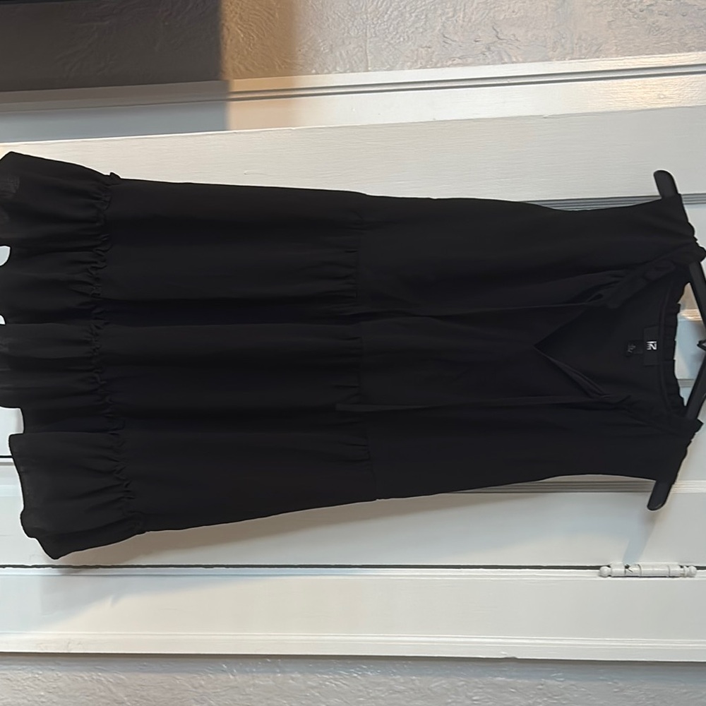 Iz Byer Black Midi Dress